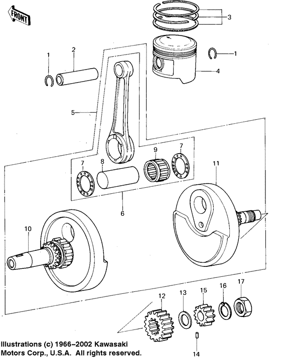 Crankshaft/piston