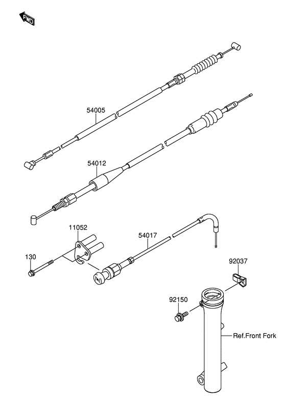 DR-Z110 Clutch cable