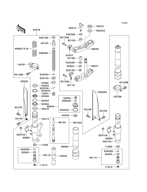 Front fork(1/2)