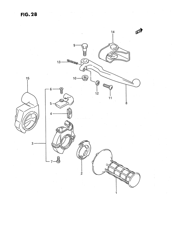 Right handle switch