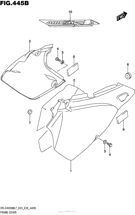 Frame Cover (Dr-Z400Sml7 E28)