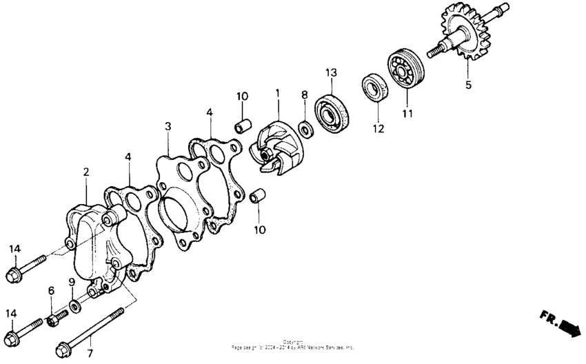 Water pump 85-89