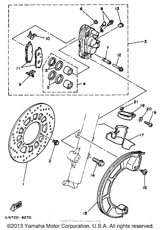 Front brake-caliper