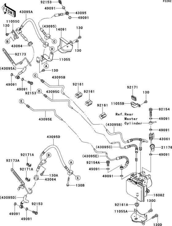 Brake piping(b9f/b9fa)