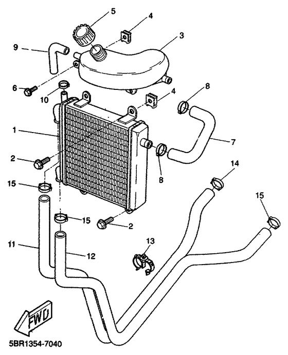 YQ50 Радиатор и Патрубки