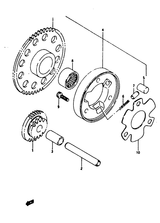 RG125 Муфта стартера