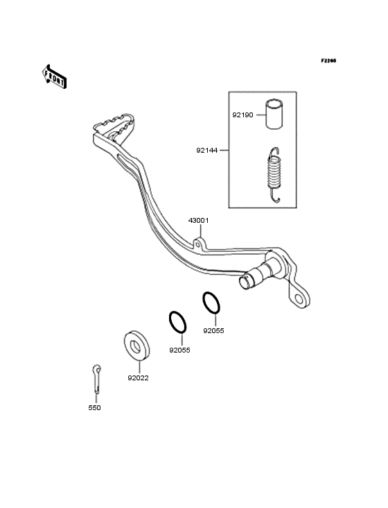  Педаль тормоза