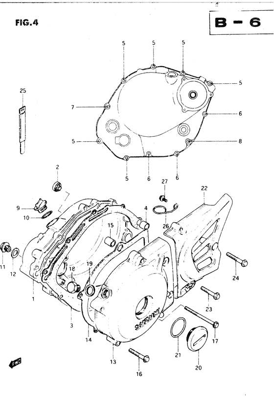 Crankcase cover ass`y  (v