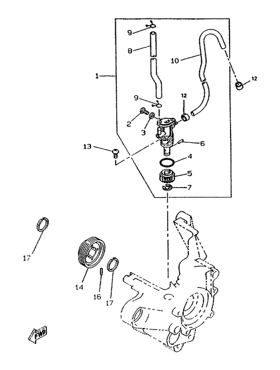 CW50RS Масляный насос