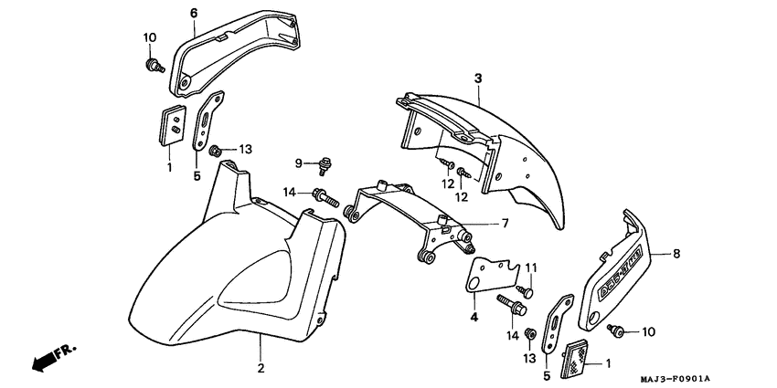ST1100 (ABS/ TCS) Переднее крыло