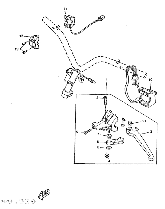 Handle switch. lever