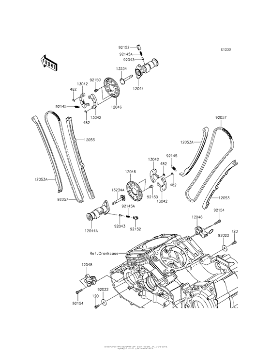 VN1700 Распред вал