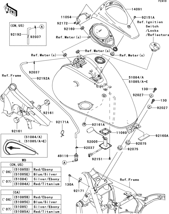 VN900 Fuel tank(1 / 3)(d6f / d7f)