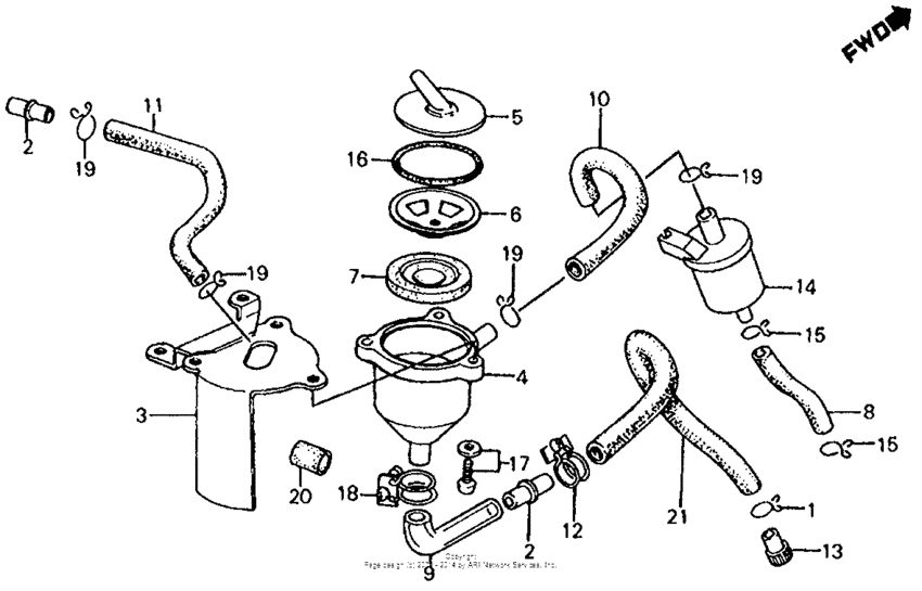 Breather separator