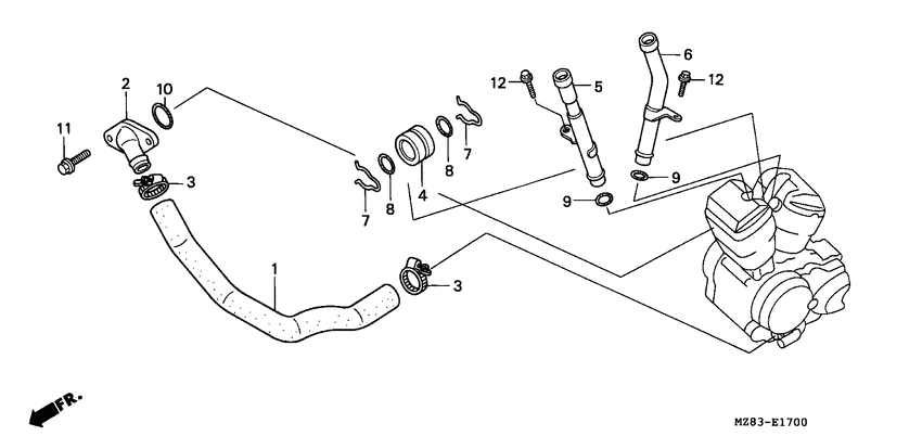 VT600CD Труба водная