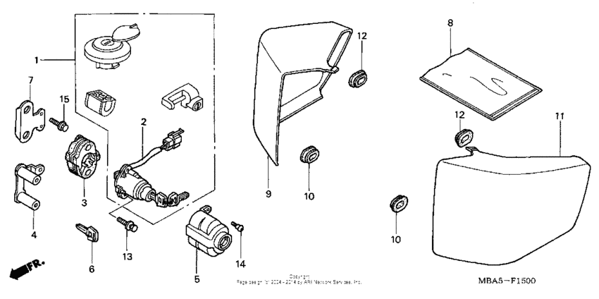 VT750CD Боковые обтекатели