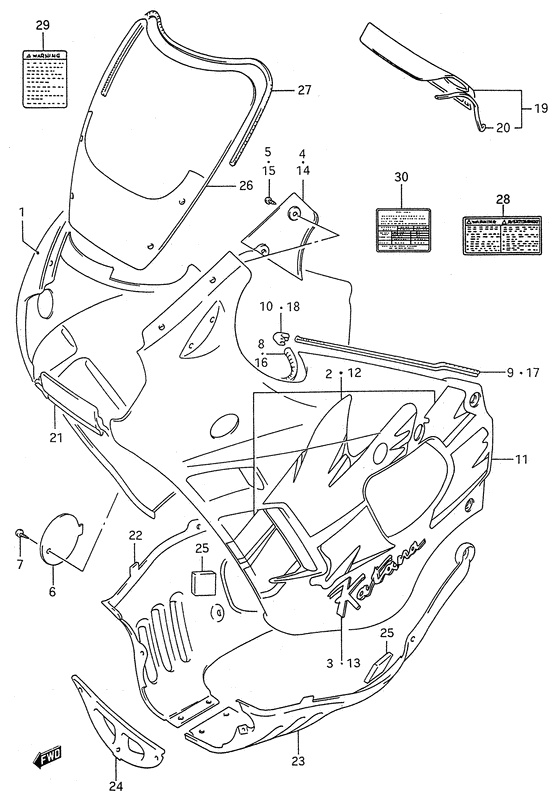 Cowling body