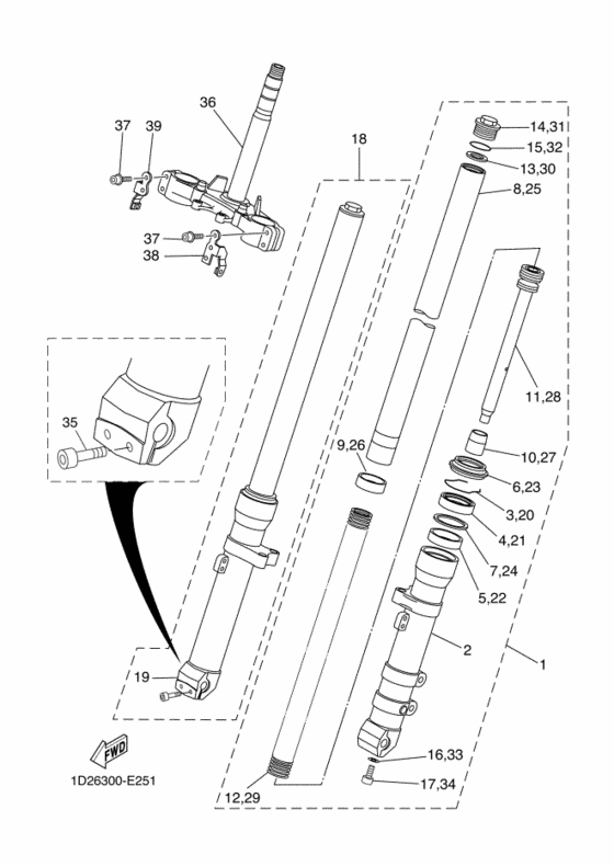 Front fork 2