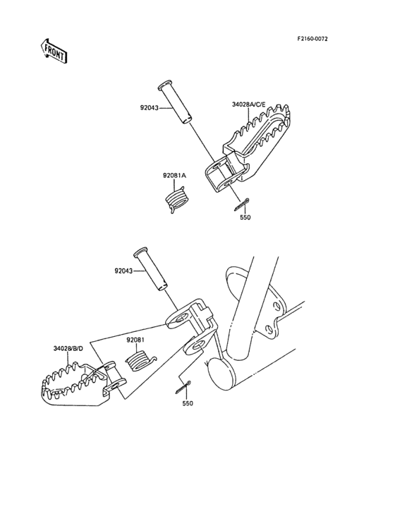 KX60 Подножки