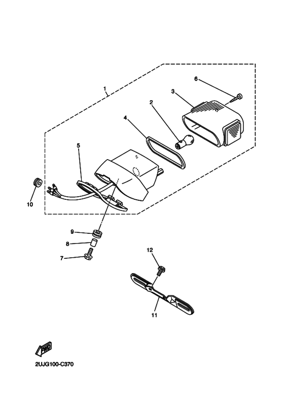 Taillight unit ass`y