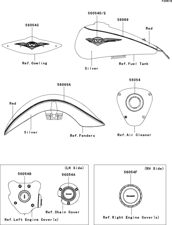 VN1700 Decals(red / silver)(ccf)