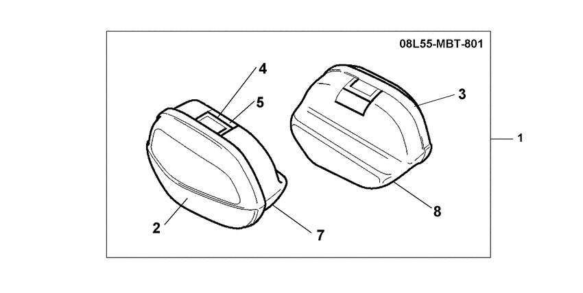 XL1000V Saddle bag set