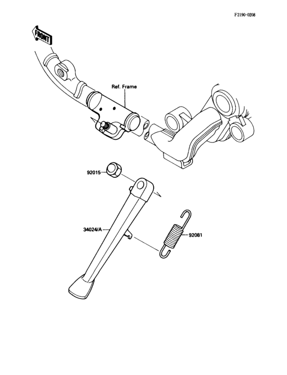 VN1500 Подножка