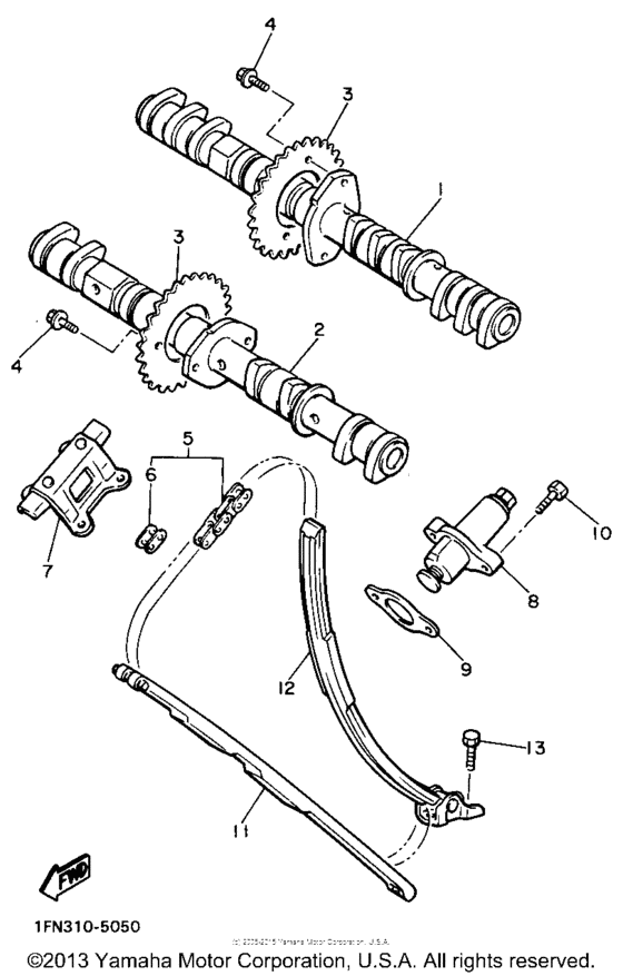 FZR750RU Camshaft-chain