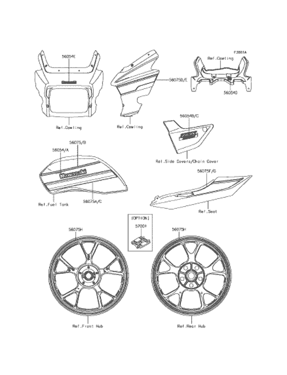 ZR1200 デカール(ブラック)(DGF)