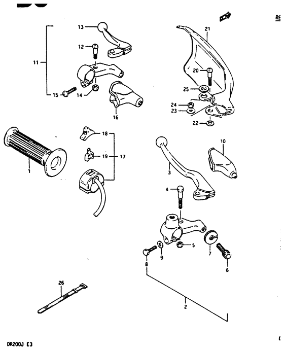 Left handle switch