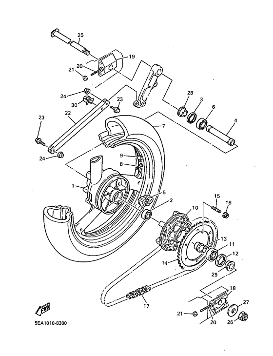 XJR1300SP Переднее колесо