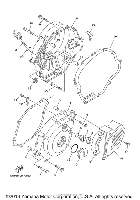 TTR125LR Боковые крышки