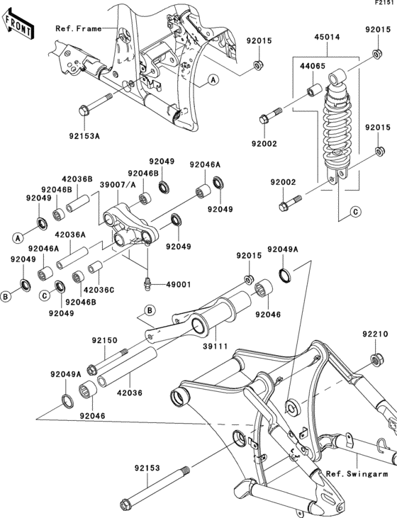 VN900 Подвеска  /  амортизатор
