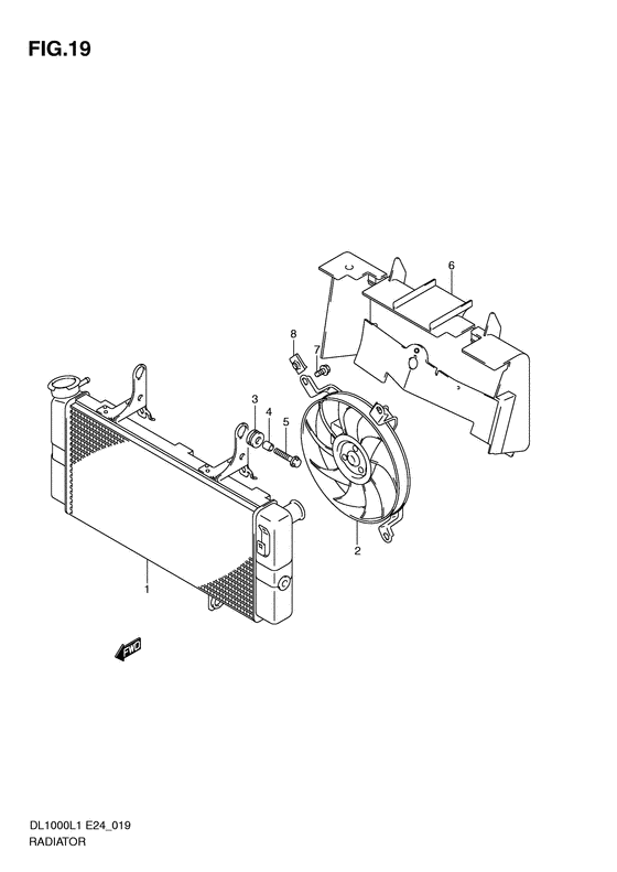 DL1000 Радиатор