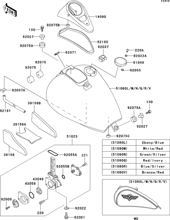 VN800 Fuel tank(1 / 2)(vn800-b1-b3)