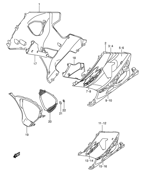 GSX-R1000 Under cowling