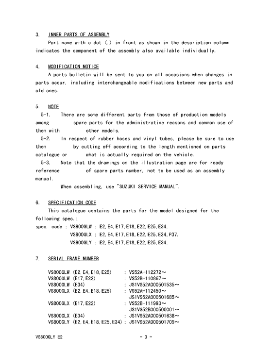 VS800 Catalog preface