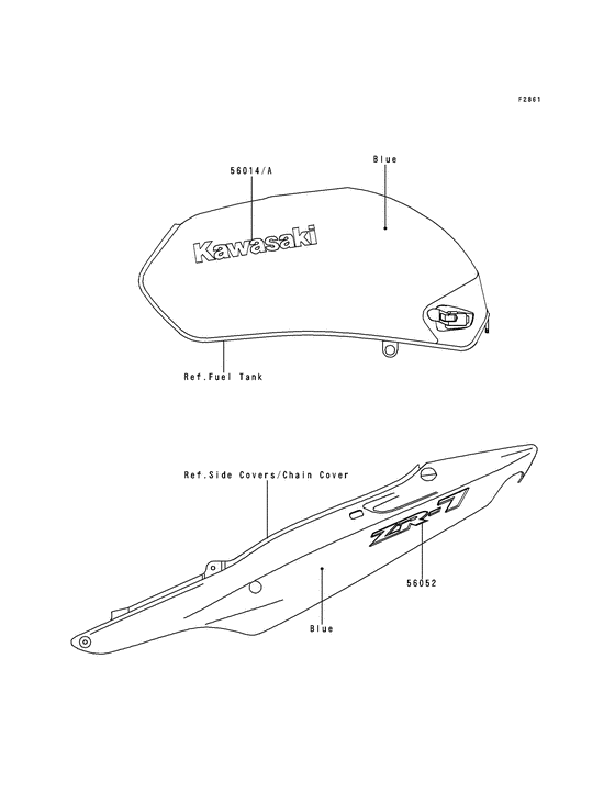 ZR750 Наклейки