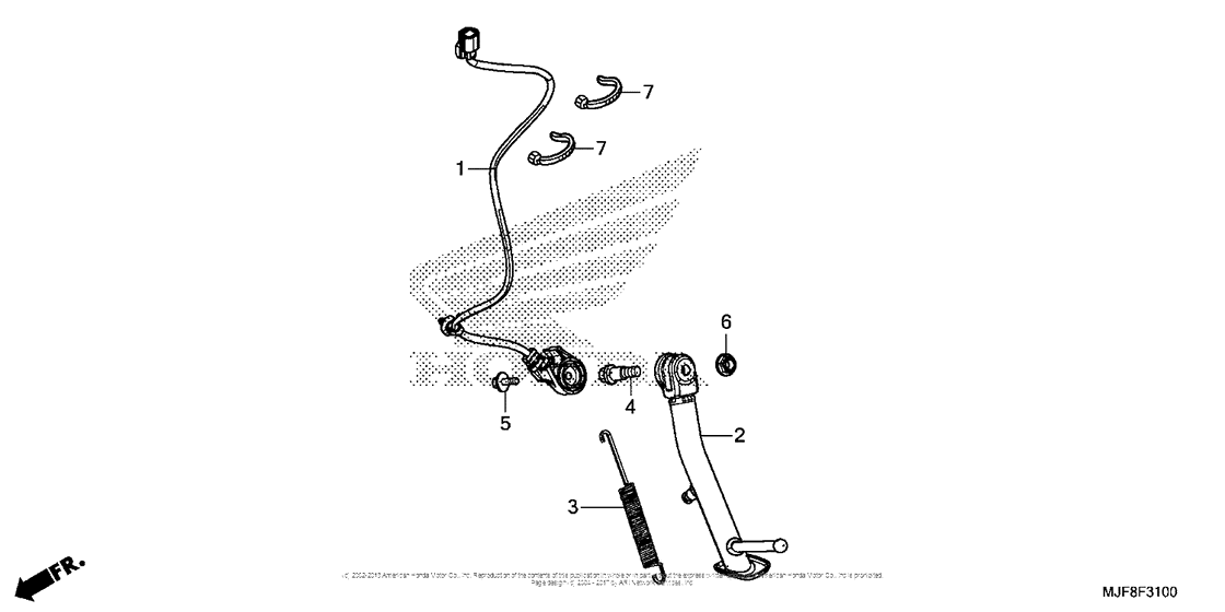 CTX700N Подножка