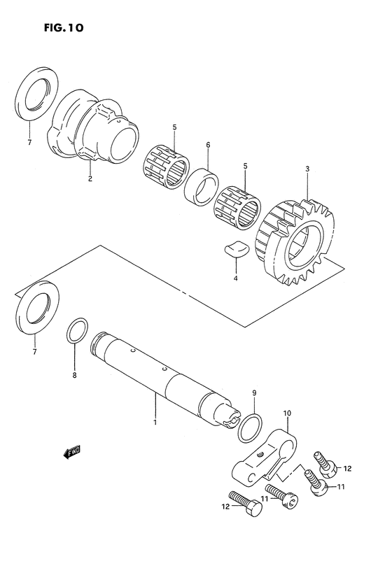 GSX1100 Балансир кривошипа