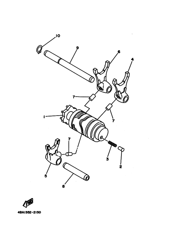 RZ50 シフトカム. フオーク