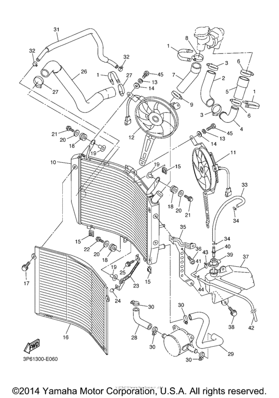 FJR13AEV Радиатор и Патрубки