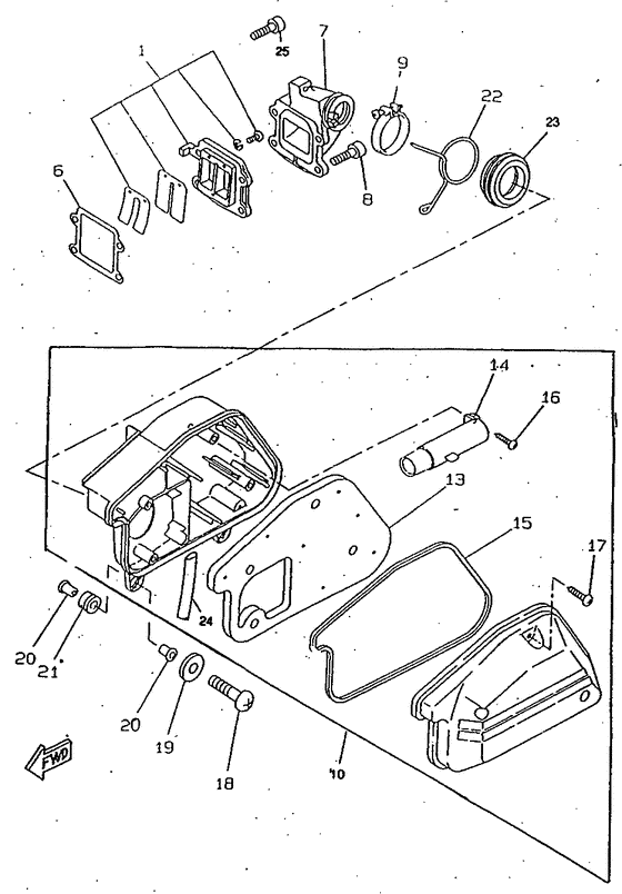 CW50RSX Впускная система