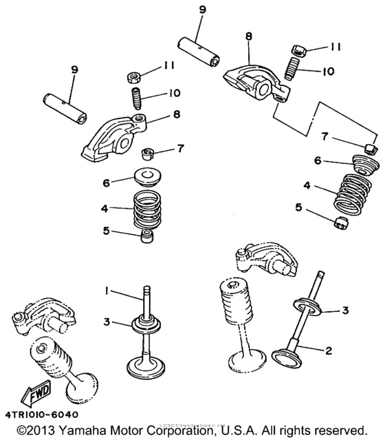 XVS650 Клапана