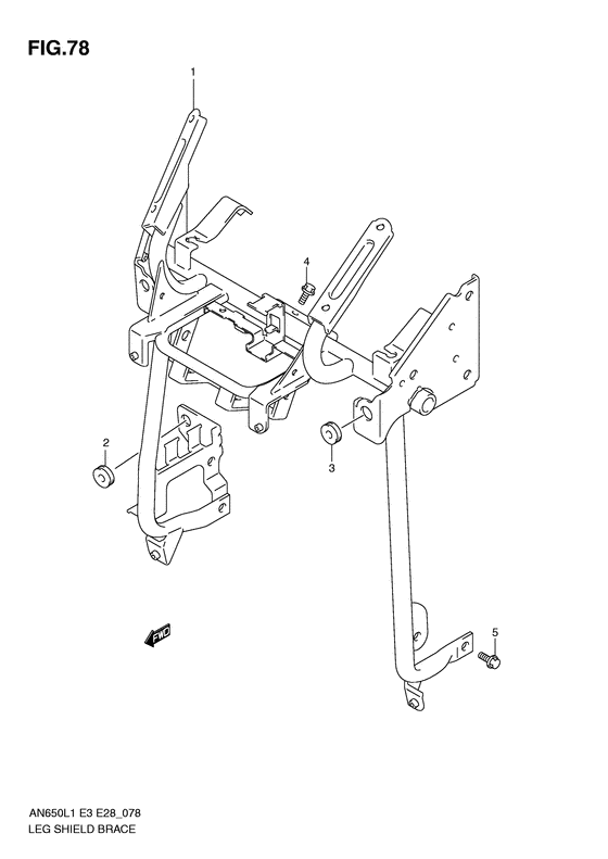 AN650 Leg shield brace