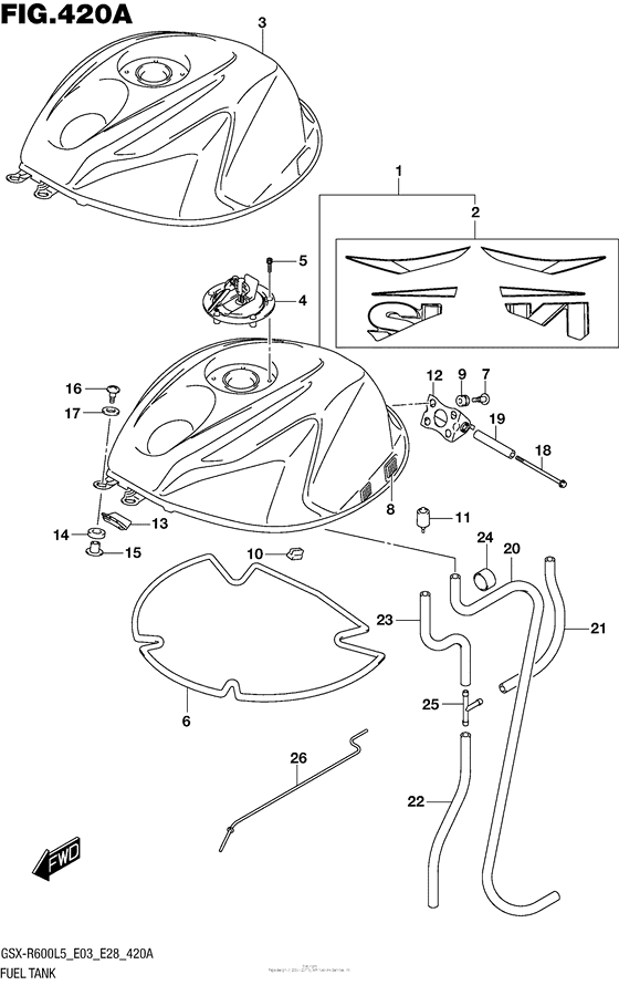 Fuel Tank (Gsx-R600L5 E03)