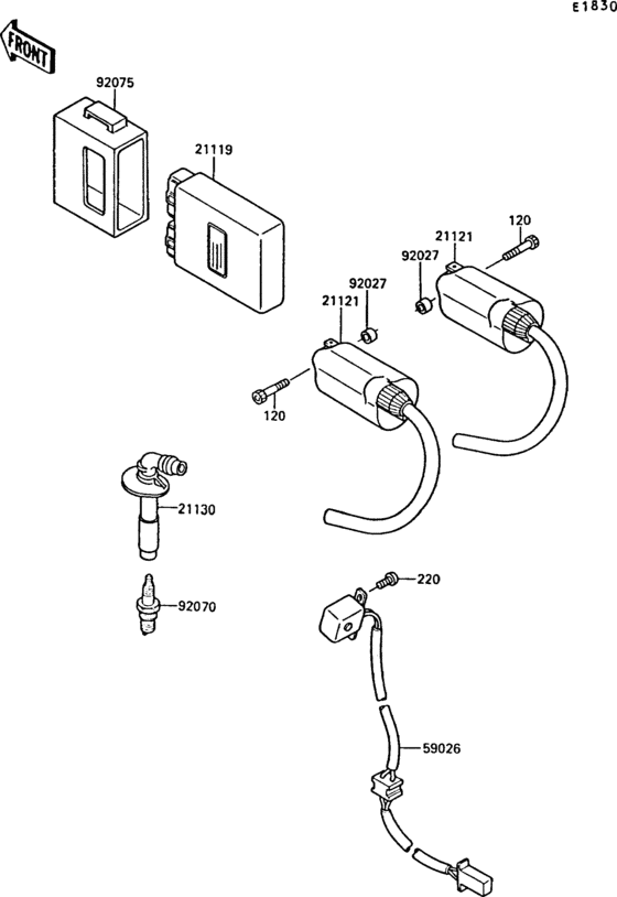 EX250 Система зажигания