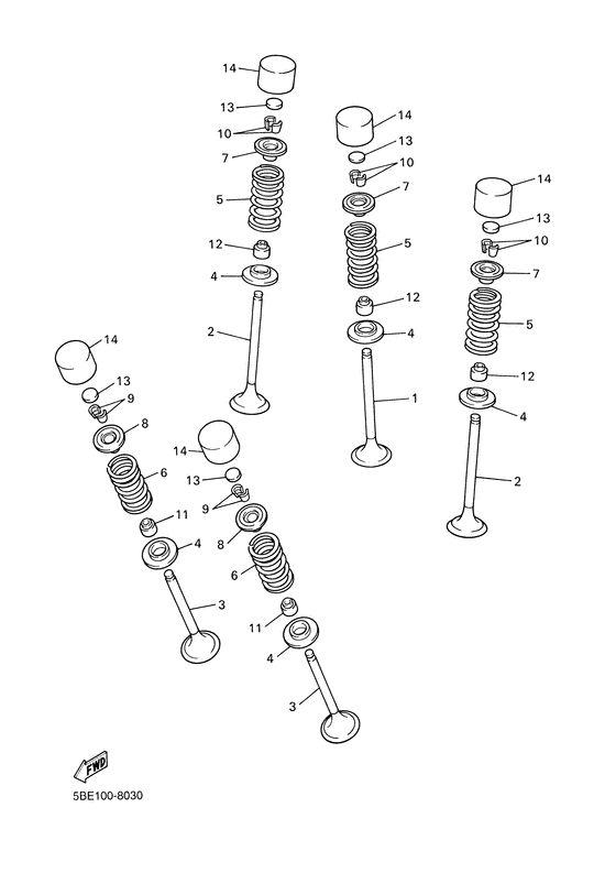 WR400F Клапана