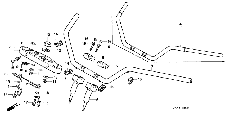 Handle pipe/top bridge