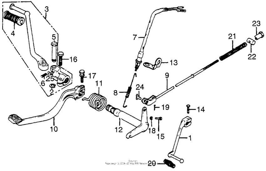 Kick arm + pedal